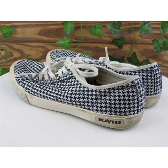 SeaVees Size 8 Sneaker Black Fabric Medium (B,‎ M) Monterey Lace Up Women - Picture 9 of 11